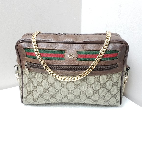 Authentic Gucci vintage web sherry line crossbody - Picture 1 of 14